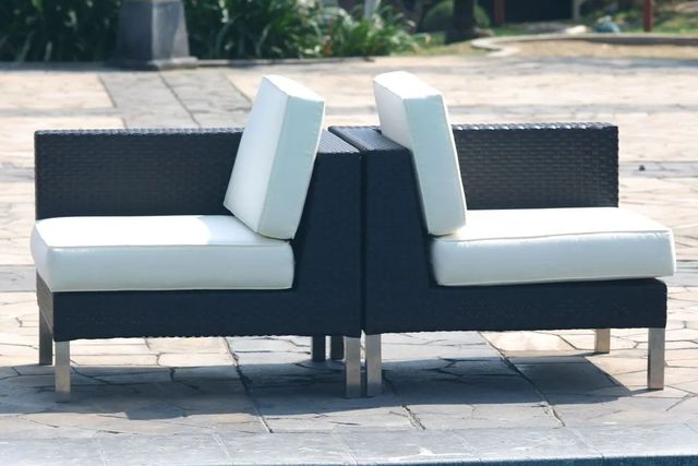 Cabana synthetic wicker corner seat