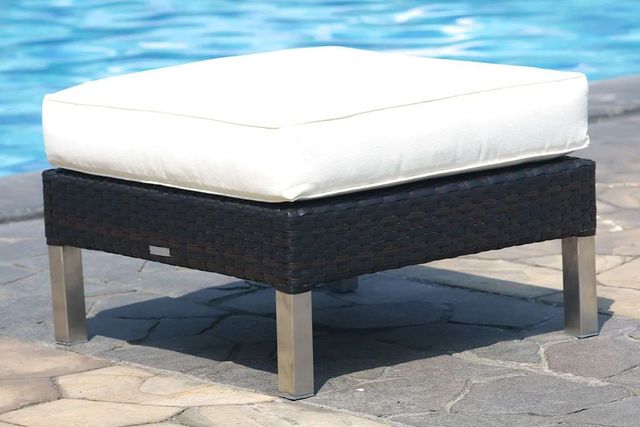 Cabana synthetic wicker deep seating corner seat