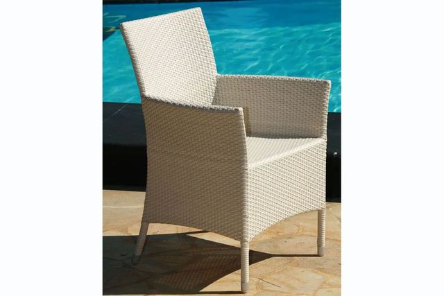  synthetic wicker armchair rattan look