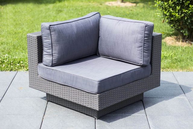 Nassau lounge gray corner chair