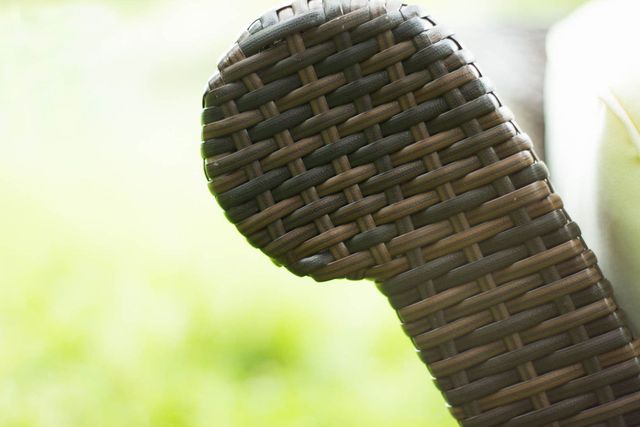 Poly peel woven pattern detail on the Noble daybed backrest