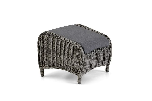 Polyrattan stool gray